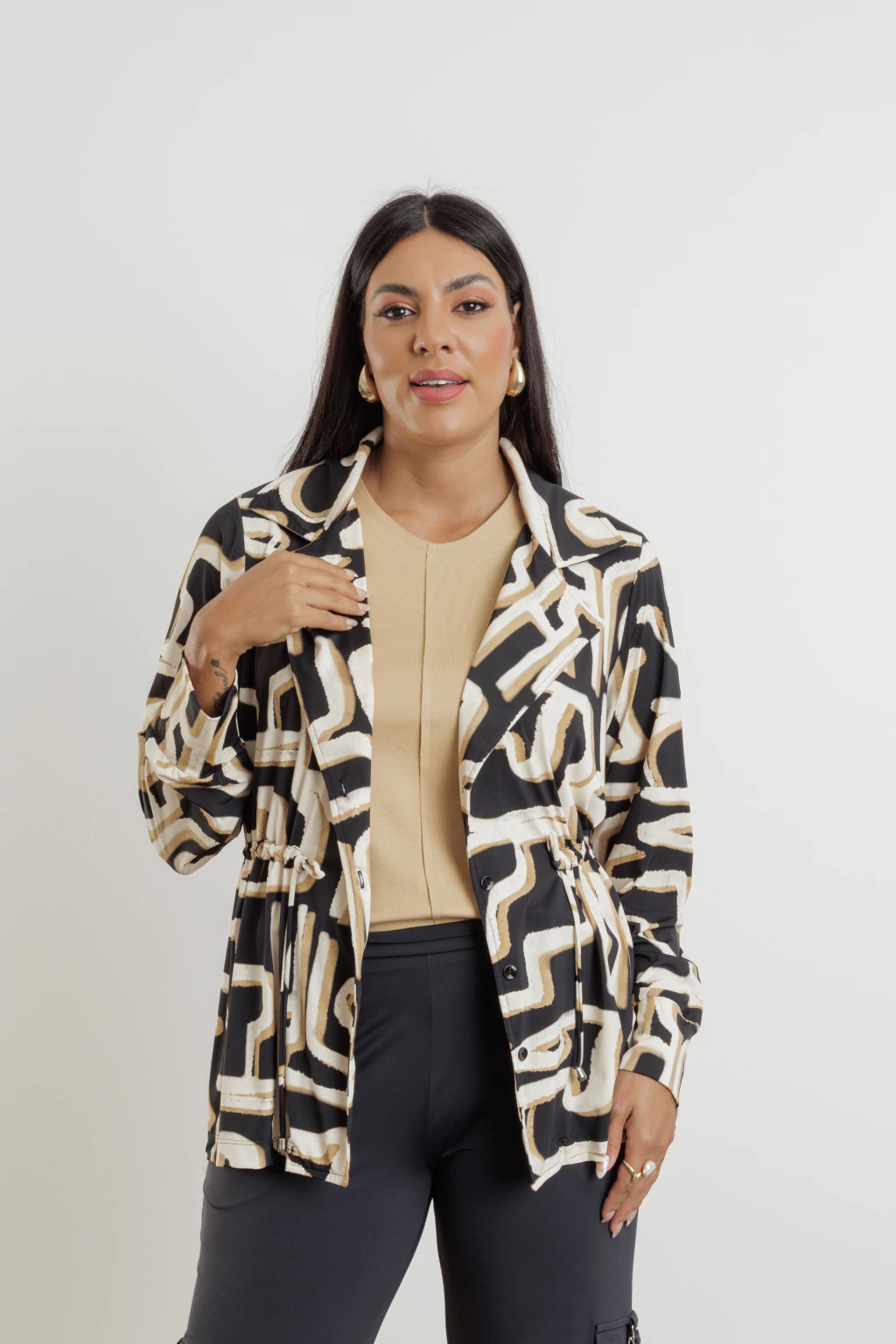 Parka Jasmin Estampa Labirinto