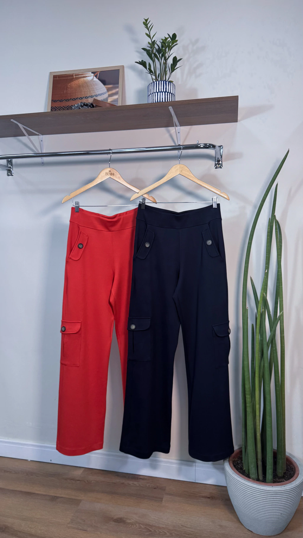 Calça Pantalona Cargo Sôfi Coral