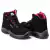 Bota de Segurança Em Microfibra Bico de PVC - Preto e Rosa - Estival - RG Safety - Calçados de Segurança, Adventure e EPIs