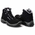 Bota de Segurança Em Microfibra Bico de PVC - Preto e Cinza - Estival - RG Safety - Calçados de Segurança, Adventure e EPIs