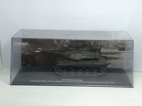 Coleção Blindados De Combate M-41A3 Walker Buldog Exercito Brasileiro 2 R.C.C Pirassunga S.P Brasil 1982 - Ref38
