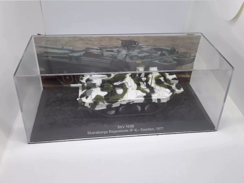 Colecao Blindados De Combate Strv 103B Skaraborgs Regemente (P 4) - Suecia 1977 (ref13) - sem fasciculo
