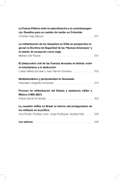 ¿Militares vs. Democracia? - Ediciones del CCC