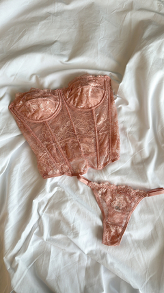 Conjunto Calcinha E Sutiã Corselet De Renda Sophie - loja online