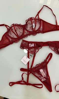 Conjunto Calcinha E Sutiã Blair com Cinta-liga