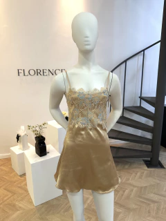 Camisola Carol Com Calcinha Bicolor - Linha Noite - (Edição Limitada) - comprar online