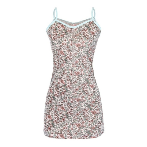 Camisola Feminina Alça/Grossa Estampada Confortável Algodão