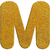 Letras 12cm Glitter Ouro - A-Z Make+