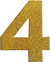 Número 12cm Glitter Ouro - 0 - 9 - loja online