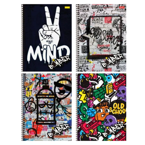 Bomber caderno universitário Foroni