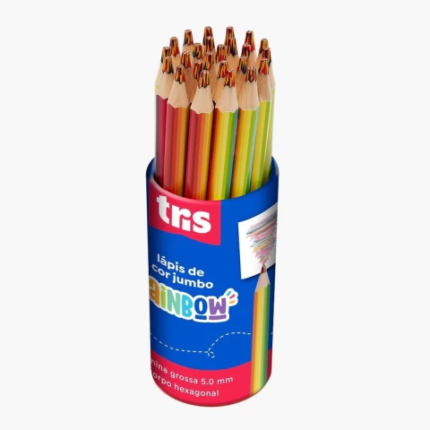 Lápis de Cor Rainbow Jumbo

São muuuuuuuitas cores em um lápis! Lápis de cor jumbo, com corpo hexagonal em madeira que encaixa na mão! Mina grossa de 5,5mm que evita a quebra e multicolorida.

1 unidade