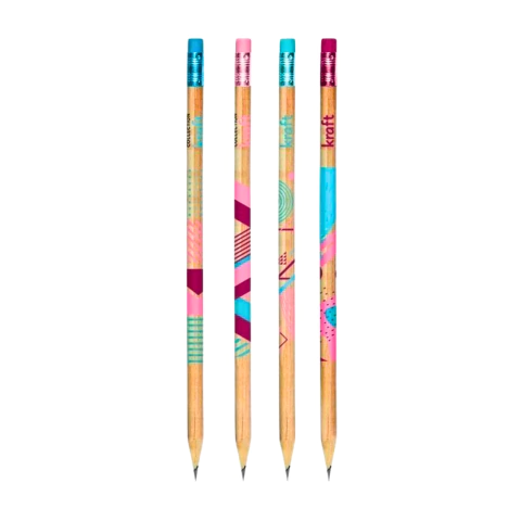 Lápis Preto com Borracha Collection Kraft Tris