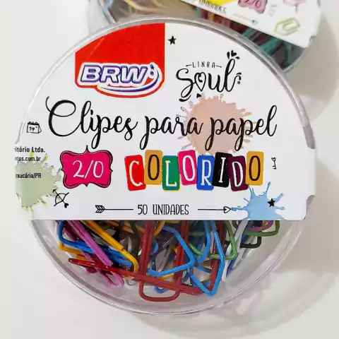 Clips para Papel Soul 50 BRW