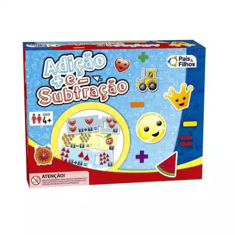 Jogo Educativo Adição e Subtração Pais E Filhos