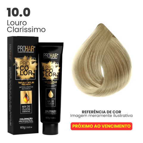 Coloração Prohair 10.0 LOURO CLARISSIMO Profissional 60G PRO COLOR - PRÓXIMA AO VENCIMENTO - comprar online