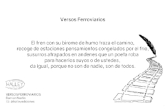 Versos ferroviarios - Damián Martin - comprar online