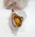 PINGENTE ARTESANAL DE AMBAR BÁLTICO EUROPEU COM CITRINO