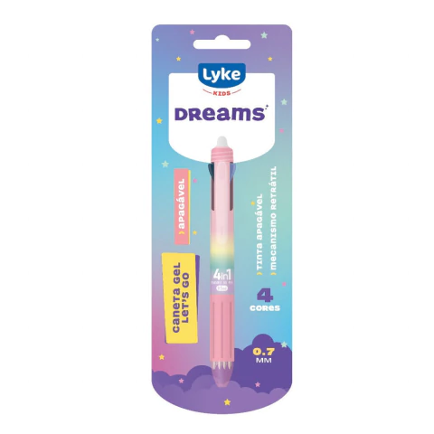 CANETA APAGAVEL 4 EM 1 LET`S GO - LYKE - comprar online