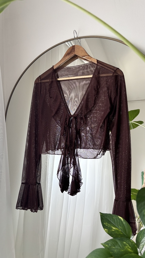 Blusa Anabelle Chocolate - comprar online