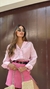 Shorts Saia Angel na cor rosa composta por camisa na cor rosa use soffi