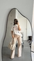 Calça Jeans Cristal - Bege - comprar online