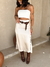 Tubinho Scarlet na cor off white com saia midi use sôffi
