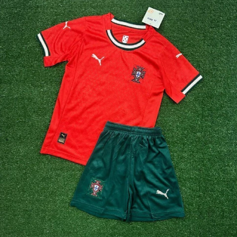 Conjunto Infantil Portugal Home 2025/26 Camisa + Short - (cópia) - comprar online