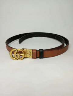 Cinto G dupla face liso marrom/preto - Modachic SHOP