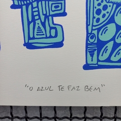 O azul te faz bem - ONIO - 66x48cm na internet