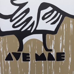 Ave Mãe - FLOCK - 33x48cm - Pr1ntShop