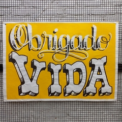 Obrigado Vida - SHN - 66x96cm - comprar online
