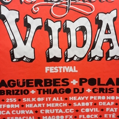 Obrigado Vida Festival Tendal - SHN - 66x96cm - comprar online