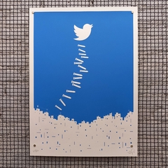 Twitter - RAPHA BAGGAS - 48x66cm