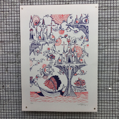Boat Azul - HIGHRAFF - 48x66cm
