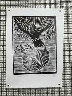 Alexandre Xixa - Iemanjá Sereia do Mar 39x45 - comprar online