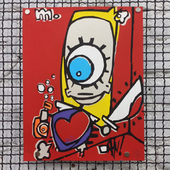Anjo Monstro - SHN - 31x34cm