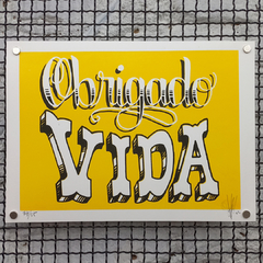 Obrigado Vida - SHN - 33x24cm - comprar online