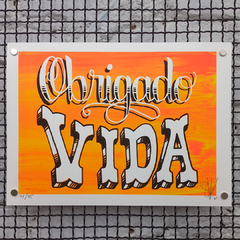 Obrigado Vida - SHN - 33x24cm na internet