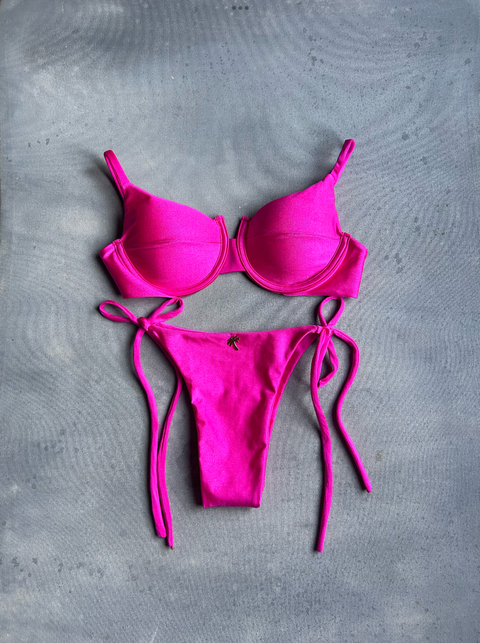 Biquíni Cherry Lacinho Pink