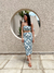Conjunto Saia + Top Azul