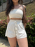 Short Off White Viscolinho
