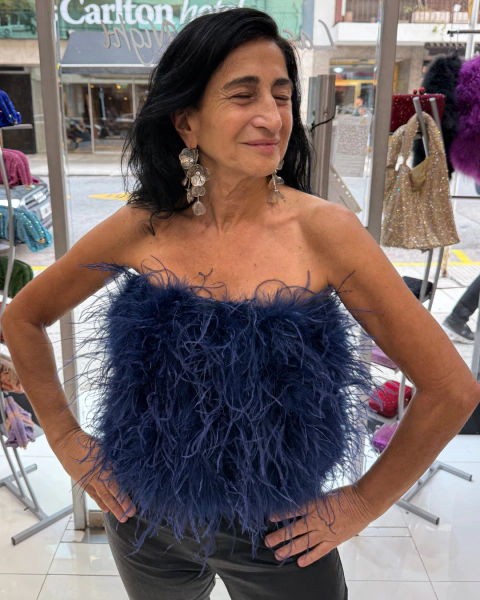 TOP DE PLUMAS VOLARE