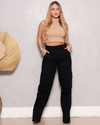 Calça Wide Leg Cintura Alta Ri19 - 75945 ᴾᴿᴼᴹᴼᶜ̧ᴬ̃ᴼ