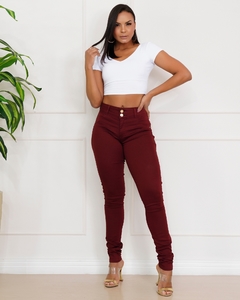 Calça Skinny Cintura Média Levanta Bumbum Mulheres Altas Ri19 ° 76148 - LUNAY'S