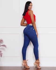 Calça Cropped Cintura Alta Levanta Bumbum Ri19 ° 76462