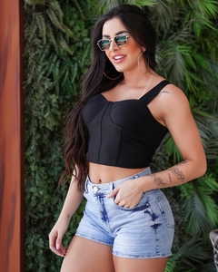 Shorts Cintura Alta Levanta Ri19 - 76759 ᴾᴿᴼᴹᴼᶜ̧ᴬ̃ᴼ - LUNAY'S