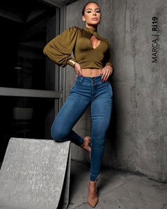 Calça Skinny Cintura Média Levanta Bumbum Ri19 - 77255 ᴾᴿᴼᴹᴼᶜ̧ᴬ̃ᴼ - LUNAY'S