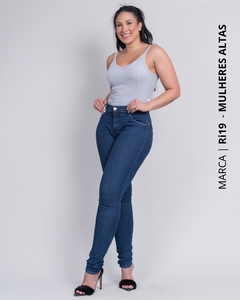 Calça Skinny Cintura Alta Levanta Bumbum Mulheres Altas Ri19 ° 77891 - loja online