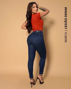 Calça Skinny Cintura Alta Levanta Bumbum Legião Denim ᵇʸ Ri19 ° 77958 na internet