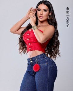 Calça Skinny Cintura Média Levanta Bumbum Premium Ri19 ° 77998 - loja online